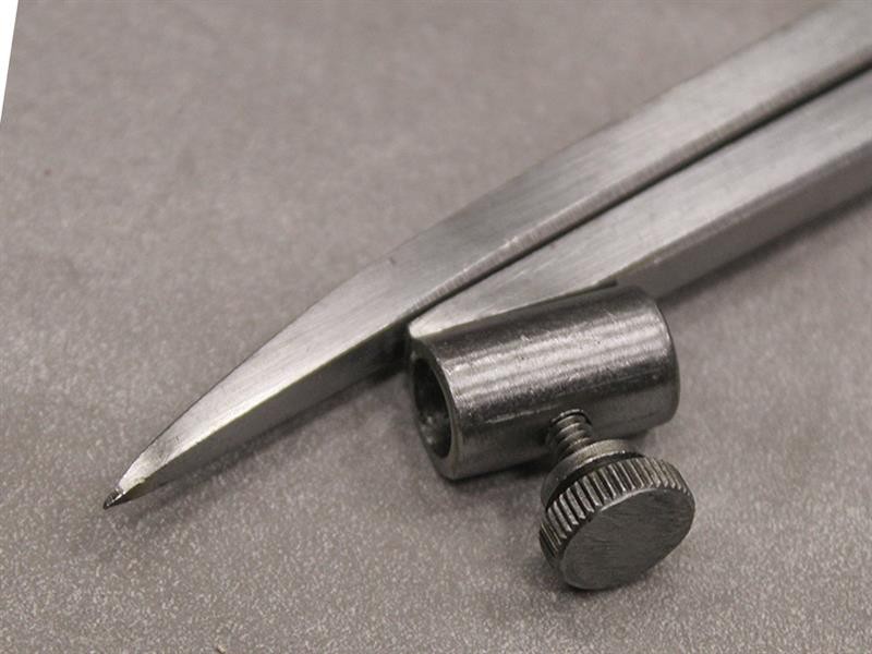 A precision steel try square with a hardened blade and a machined stock, used for checking and marking right angles in woodworking and metalwork.