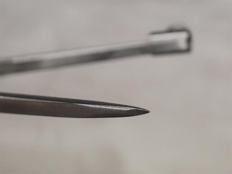 A precision steel try square with a hardened blade and a machined stock, used for checking and marking right angles in woodworking and metalwork.