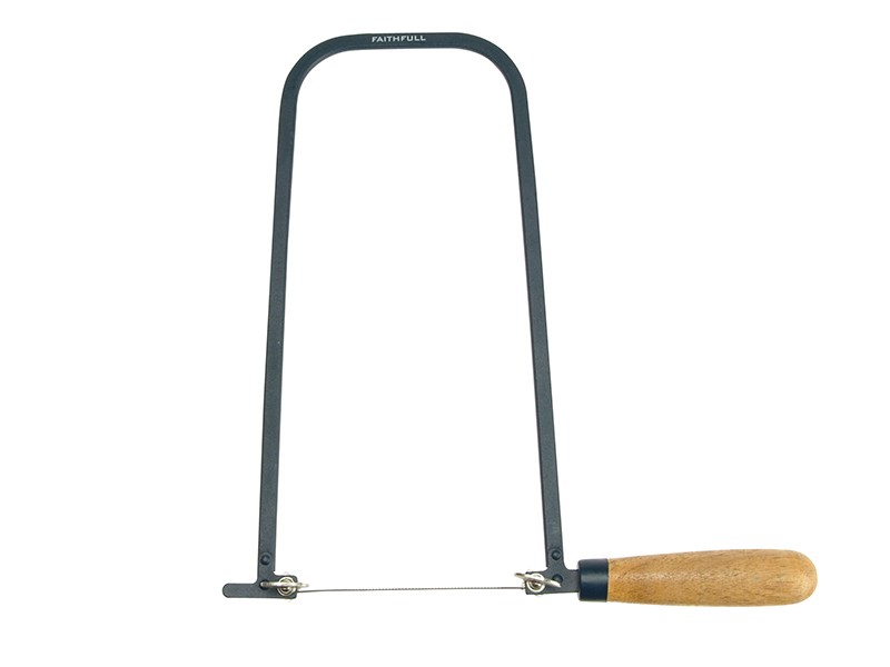 A saw with a hardened blade and a comfortable handle, for cutting timber, metal, or masonry.