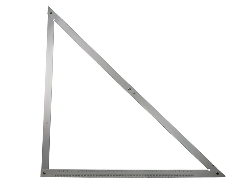 A precision steel try square with a hardened blade and a machined stock, used for checking and marking right angles in woodworking and metalwork.