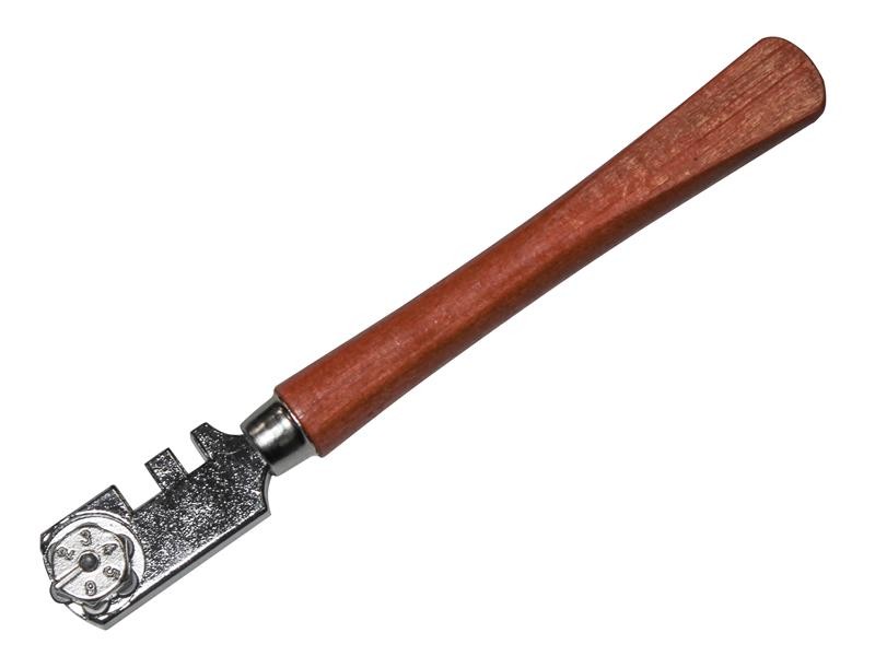 A cutting knife with a steel blade and an ergonomic handle, for general site and workshop use.