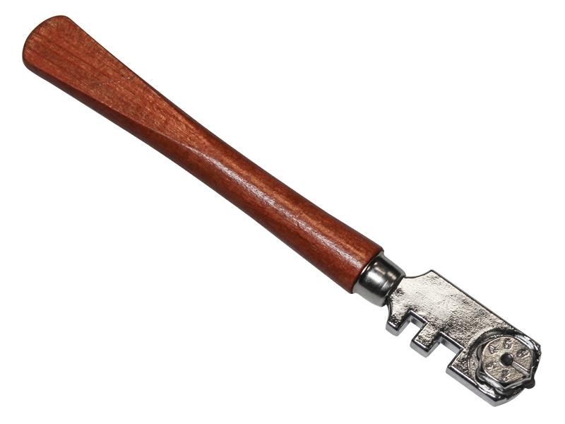 A cutting knife with a steel blade and an ergonomic handle, for general site and workshop use.