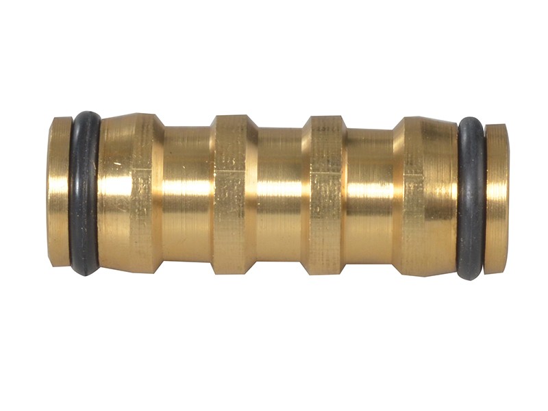Faithfull FAIHOSEJOIN Brass 2-Way Hose Coupling 12.5mm (1/2in)