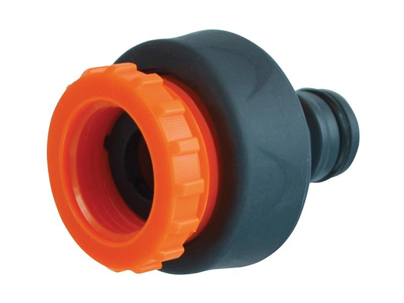 Faithfull FAIHOSEPLTC Plastic Tap Hose Connector 1/2 & 3/4in