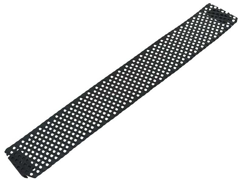 A Faithfull needle file with a hardened steel abrasive surface and a turned wooden or synthetic handle, for shaping and deburring metal.