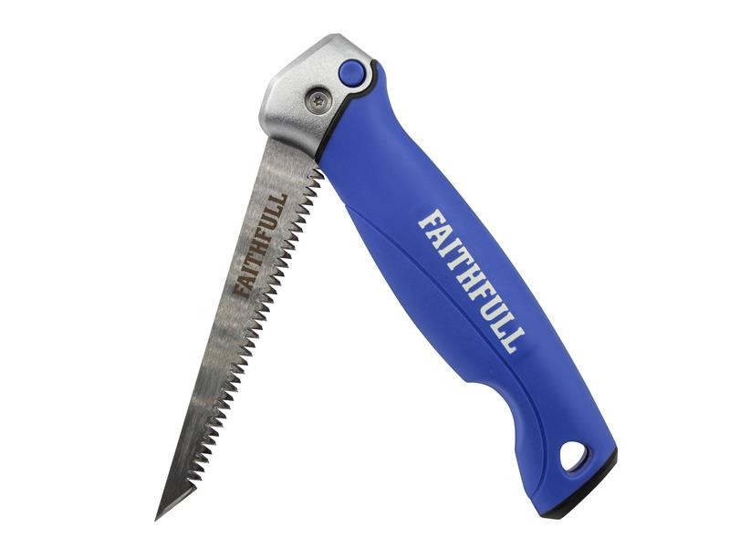 A saw with a hardened blade and a comfortable handle, for cutting timber, metal, or masonry.