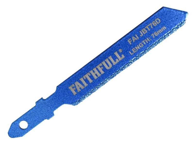 A Faithfull cordless jigsaw with orbital action and a variable-speed trigger, for cutting curves and internal shapes.
