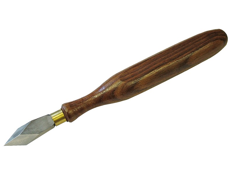 A cutting knife with a steel blade and an ergonomic handle, for general site and workshop use.