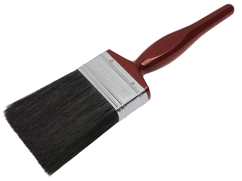 A tin of Faithfull protective metal paint for long-lasting rust protection on ferrous metal surfaces.,