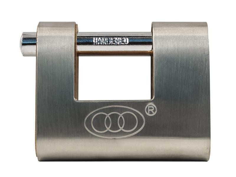 Faithfull FAIPLB80SHUT Brass Shutter Padlock 80mm