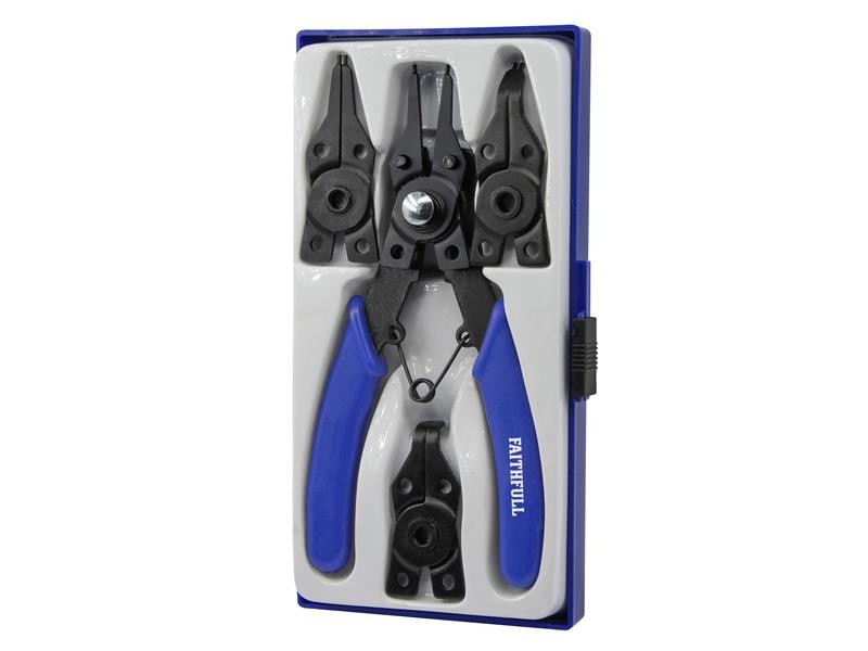 Faithfull FAIPLCIRSET Circlip Pliers Set, 5 Piece