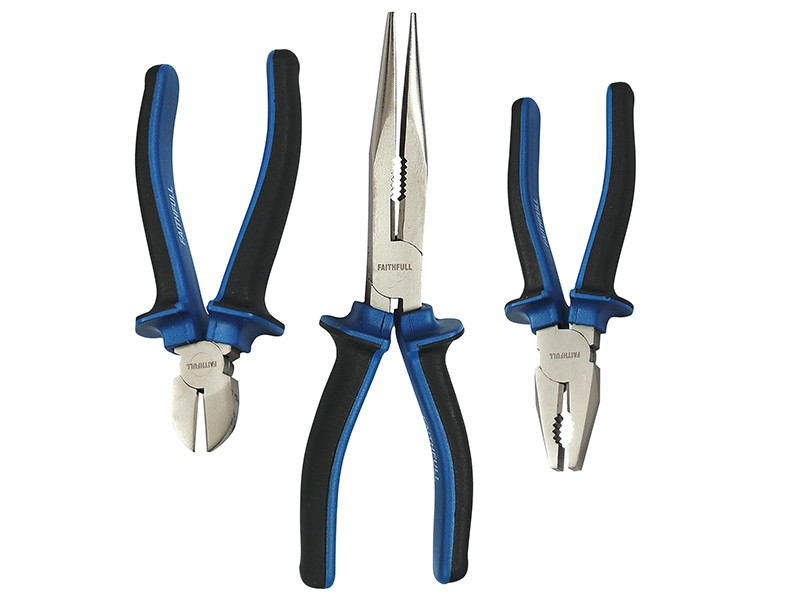 Faithfull FAIPLSET3LN Handyman Pliers Set, 3 Piece
