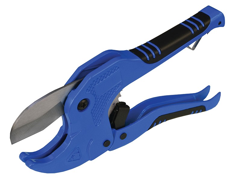 A cutting knife with a steel blade and an ergonomic handle, for general site and workshop use.