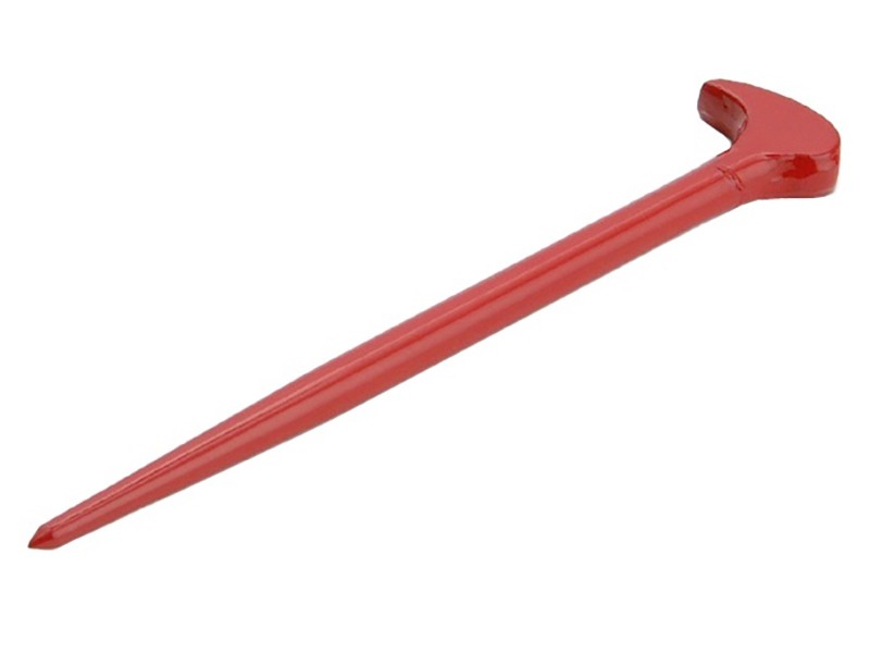 A hardened steel crowbar with a curved prying end and a pointed chisel tip, designed for levering, prying, and demolition work.
