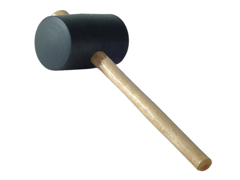 Photo of Faithfull FAIRMB214 Rubber Mallet - Black 567g (20oz)