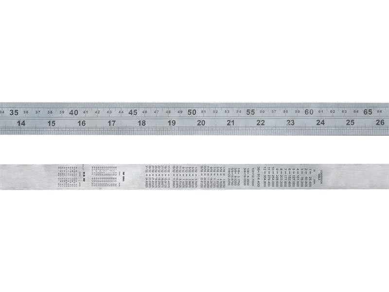 Faithfull FAIRULE1000S Steel Rule 1m / 39in x 30mm