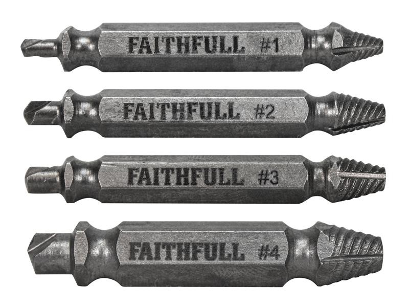 A steel screw with a threaded shaft and sharp point, for general-purpose fastening applications.
