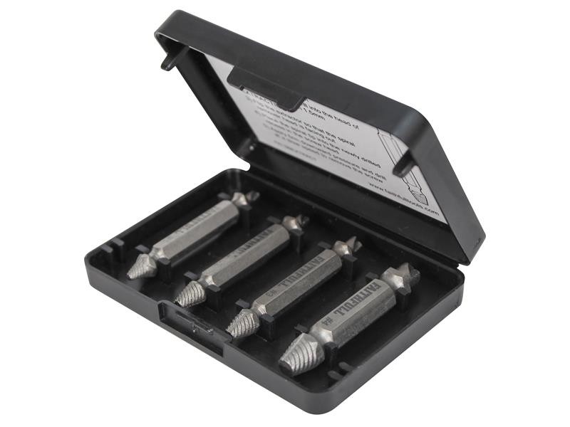 A steel screw with a threaded shaft and sharp point, for general-purpose fastening applications.
