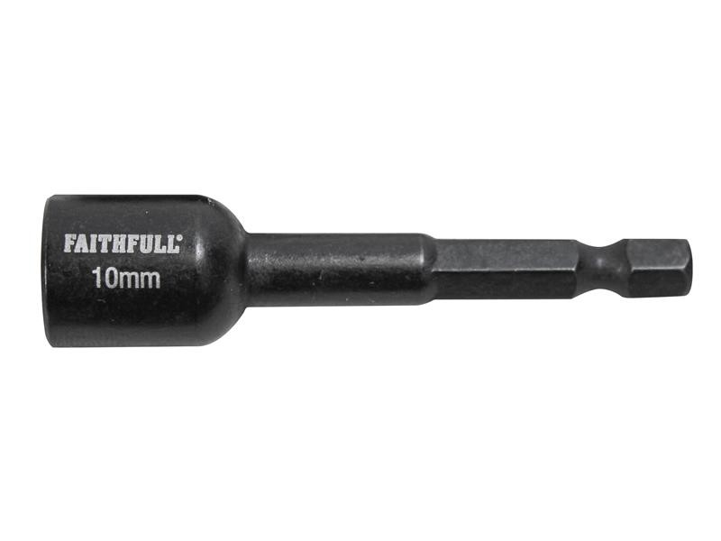 A steel hex nut with an internally threaded profile, for use with a matching bolt or threaded rod.