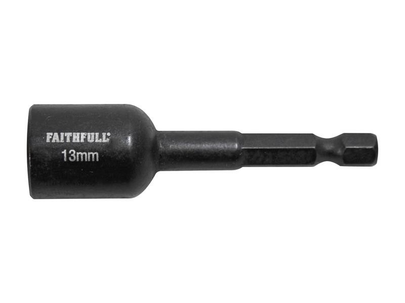 A steel hex nut with an internally threaded profile, for use with a matching bolt or threaded rod.