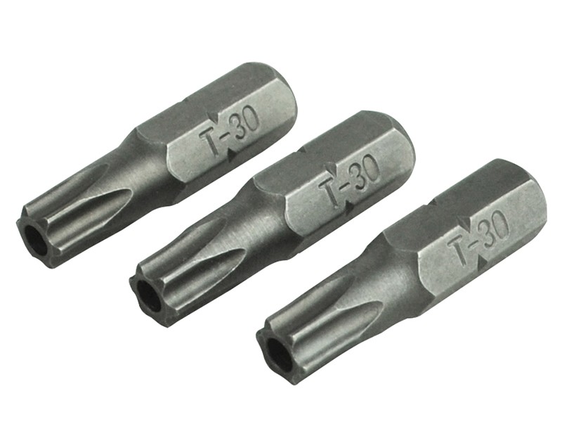 A Faithfull multi-tip screwdriver with a comfort-grip handle and a hardened steel tip, for general assembly and fastening work.