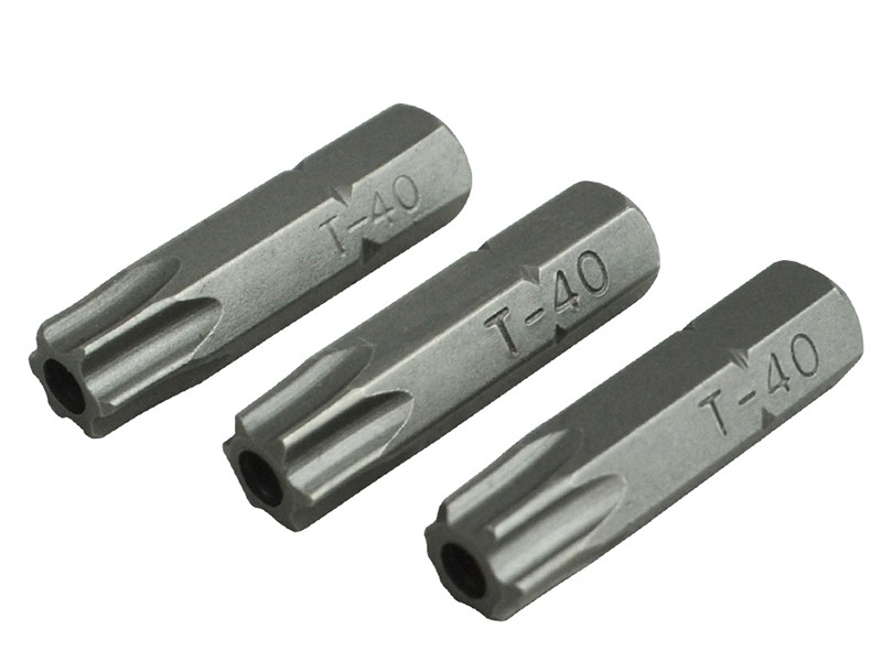 A Faithfull multi-tip screwdriver with a comfort-grip handle and a hardened steel tip, for general assembly and fastening work.