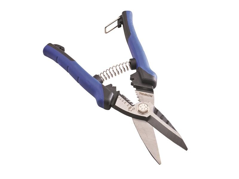A cutting knife with a steel blade and an ergonomic handle, for general site and workshop use.