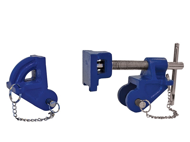 A Faithfull clamp with an adjustable jaw and a screw-tightening mechanism, for holding workpieces in position during cutting, drilling, or bonding.