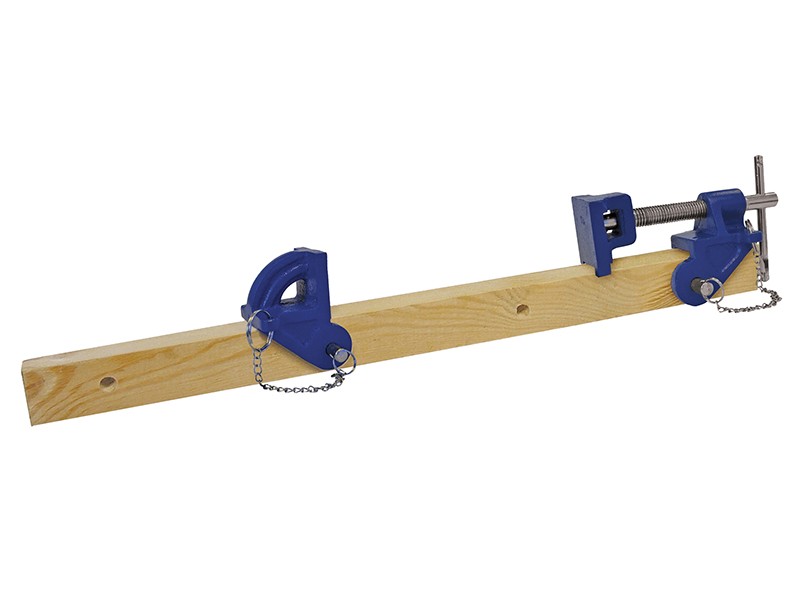 A Faithfull clamp with an adjustable jaw and a screw-tightening mechanism, for holding workpieces in position during cutting, drilling, or bonding.