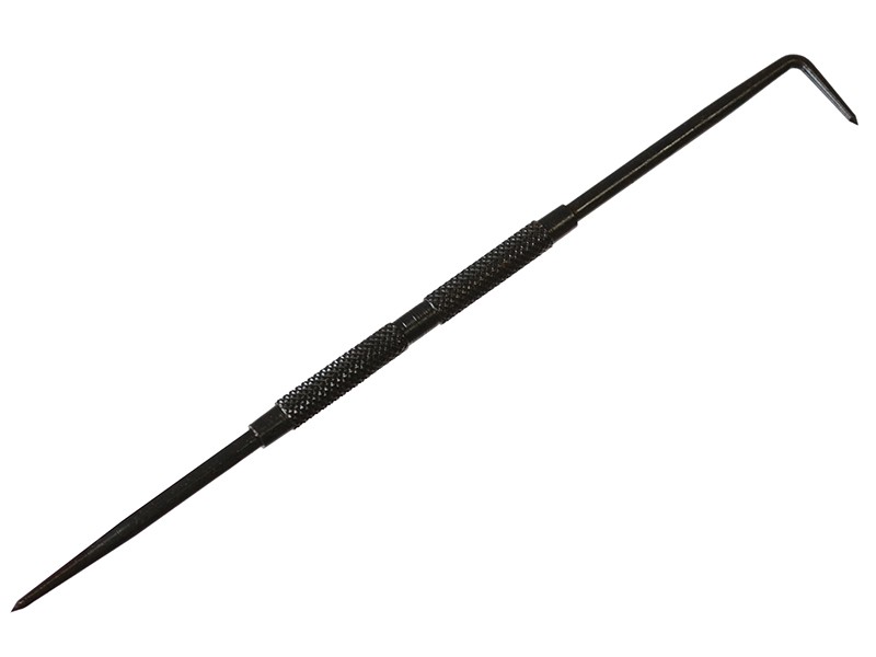 A marking tool with a hardened scribing tip or pencil lead, used for accurately marking cut lines on timber, metal, and masonry.