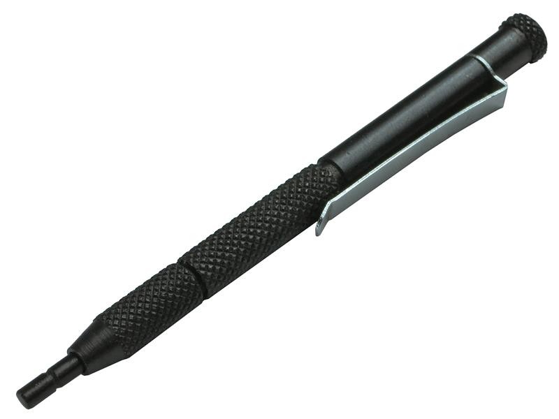 A marking tool with a hardened scribing tip or pencil lead, used for accurately marking cut lines on timber, metal, and masonry.