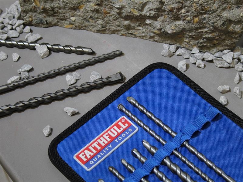 A set of 10 Faithfull screwdrivers with colour-coded handles covering a range of flathead and Phillips sizes.,