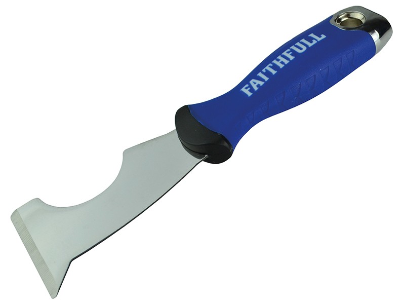 A Faithfull hand tool with a metal working end and an ergonomic handle, designed for general construction and maintenance tasks.