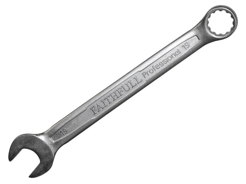 Faithfull FAISPAC19 Combination Spanner CV Satin Finish 19mm