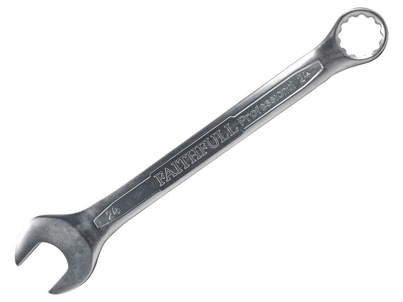 Faithfull FAISPAC24 Combination Spanner CV Satin Finish 24mm