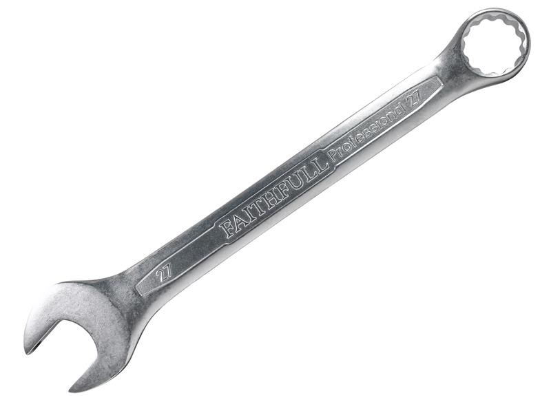 Photo of Faithfull FAISPAC27 Combination Spanner CV Satin Finish 27mm