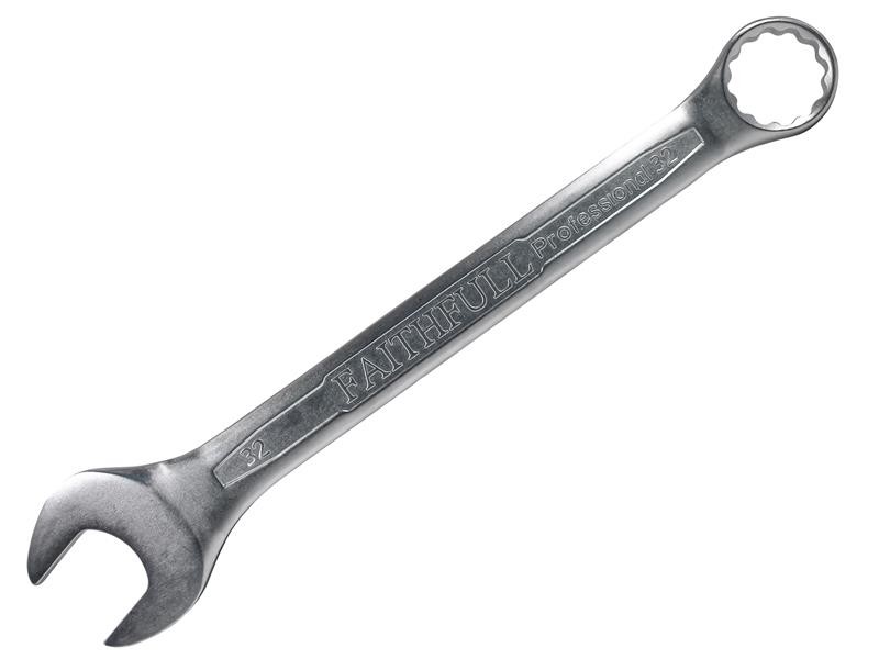 Faithfull FAISPAC32 Combination Spanner CV Satin Finish 32mm