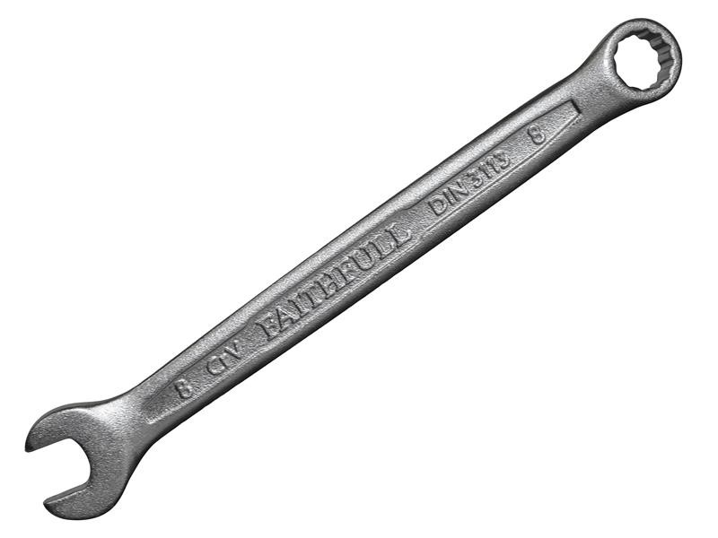 Faithfull FAISPAC8 Combination Spanner CV Satin Finish 8mm