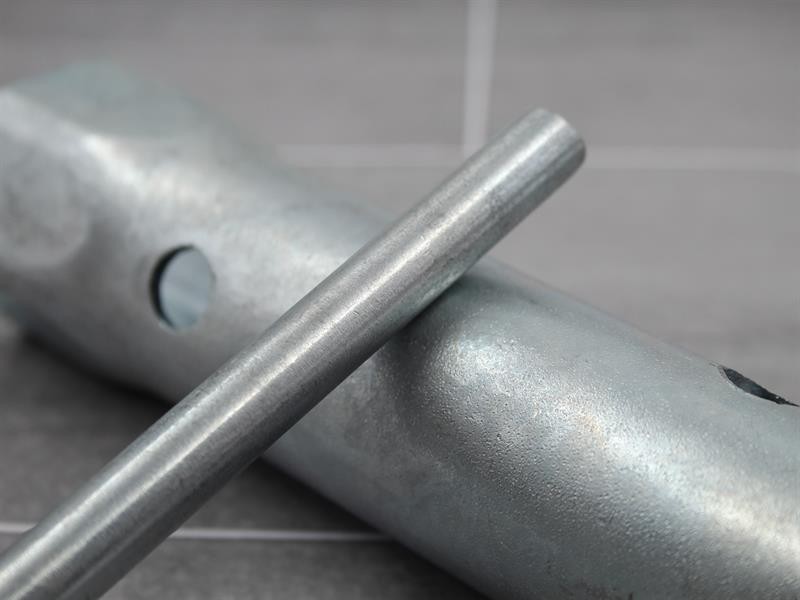 A Faithfull spanner or wrench in chrome vanadium steel, for tightening and loosening nuts and bolts.