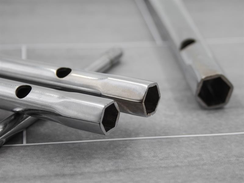 A Faithfull spanner or wrench in chrome vanadium steel, for tightening and loosening nuts and bolts.