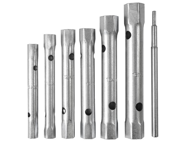 A Faithfull spanner or wrench in chrome vanadium steel, for tightening and loosening nuts and bolts.