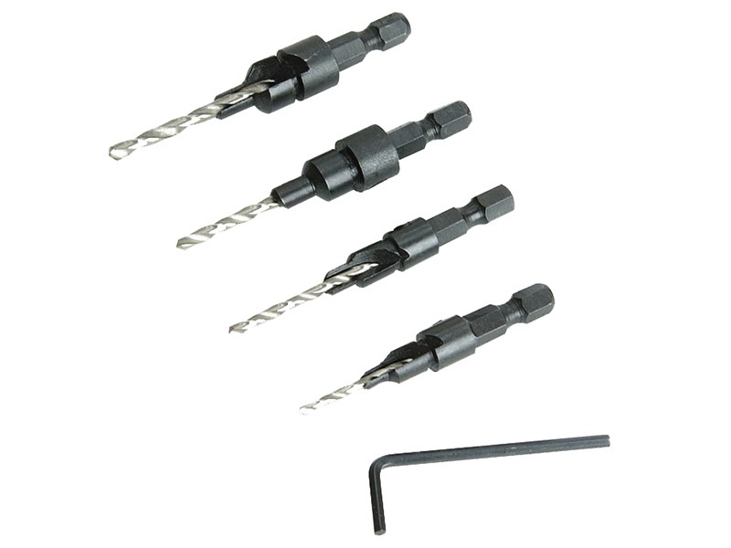 Faithfull FAISSINKS4 Screwsink Set, 4 Piece