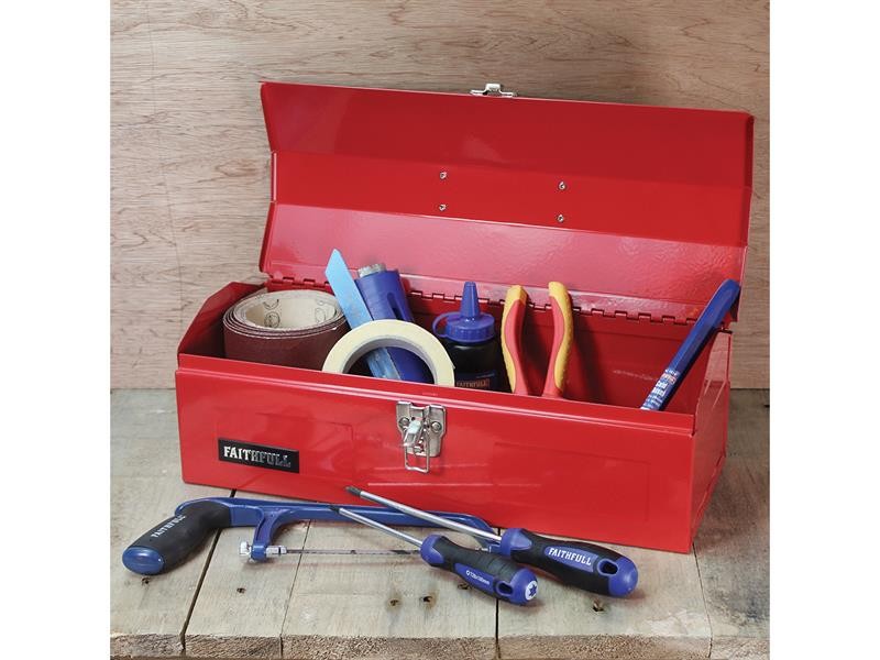 A Faithfull hand tool with a metal working end and an ergonomic handle, designed for general construction and maintenance tasks.