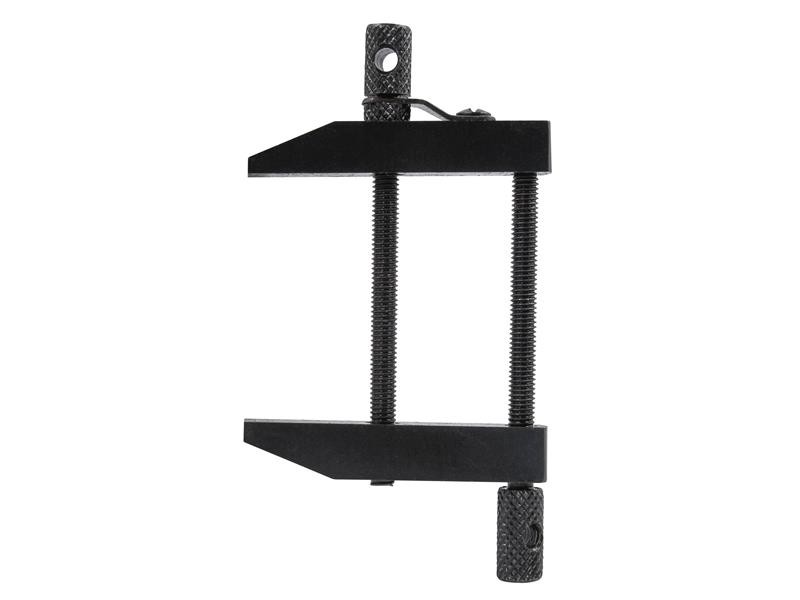 A Faithfull clamp with an adjustable jaw and a screw-tightening mechanism, for holding workpieces in position during cutting, drilling, or bonding.