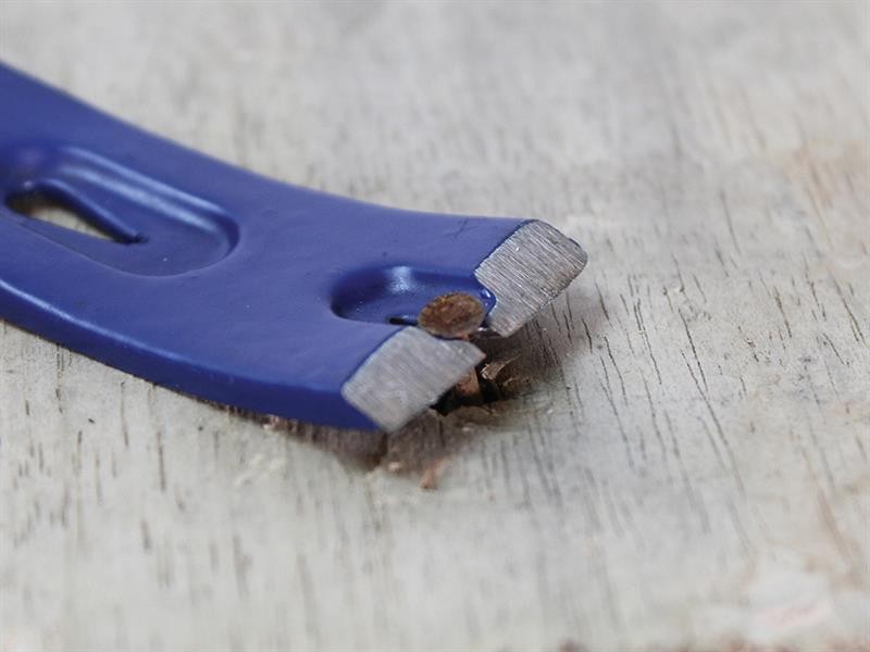 A Faithfull hand tool with a metal working end and an ergonomic handle, designed for general construction and maintenance tasks.