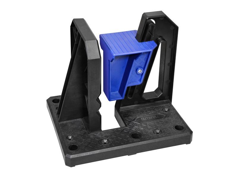 A Faithfull clamp with an adjustable jaw and a screw-tightening mechanism, for holding workpieces in position during cutting, drilling, or bonding.
