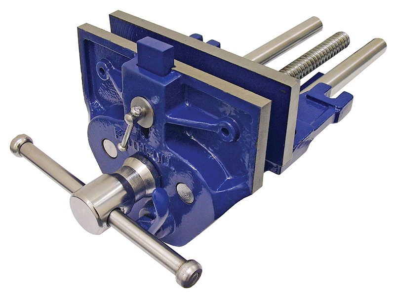 A Faithfull clamp with an adjustable jaw and a screw-tightening mechanism, for holding workpieces in position during cutting, drilling, or bonding.