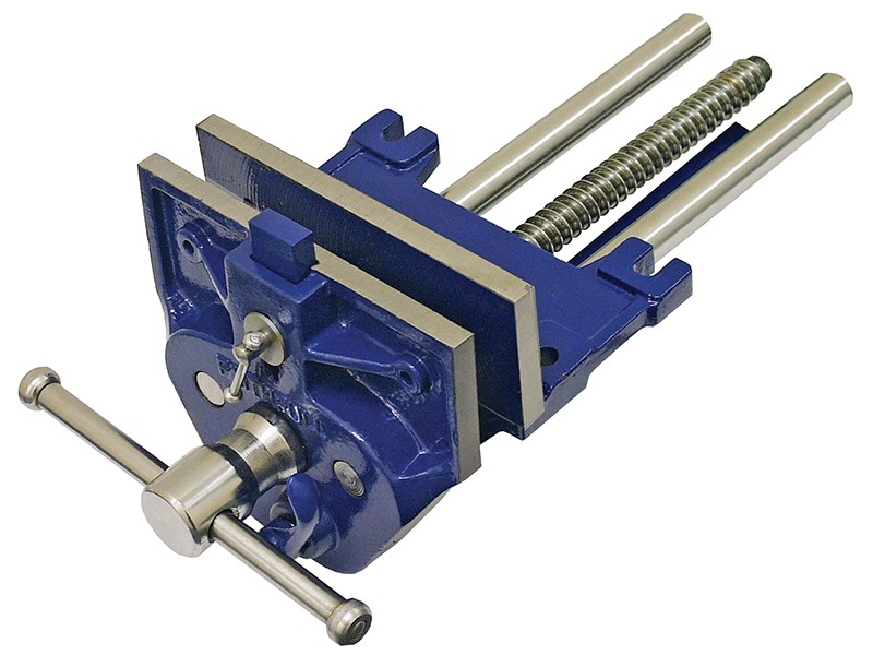 A Faithfull clamp with an adjustable jaw and a screw-tightening mechanism, for holding workpieces in position during cutting, drilling, or bonding.
