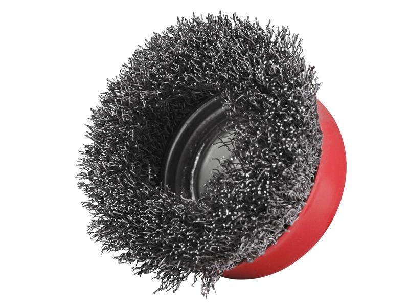 A brush with natural or synthetic bristles and an ergonomic handle, for applying coatings or cleaning surfaces.