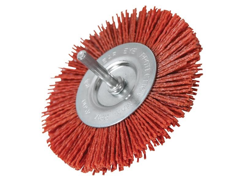 A brush with natural or synthetic bristles and an ergonomic handle, for applying coatings or cleaning surfaces.